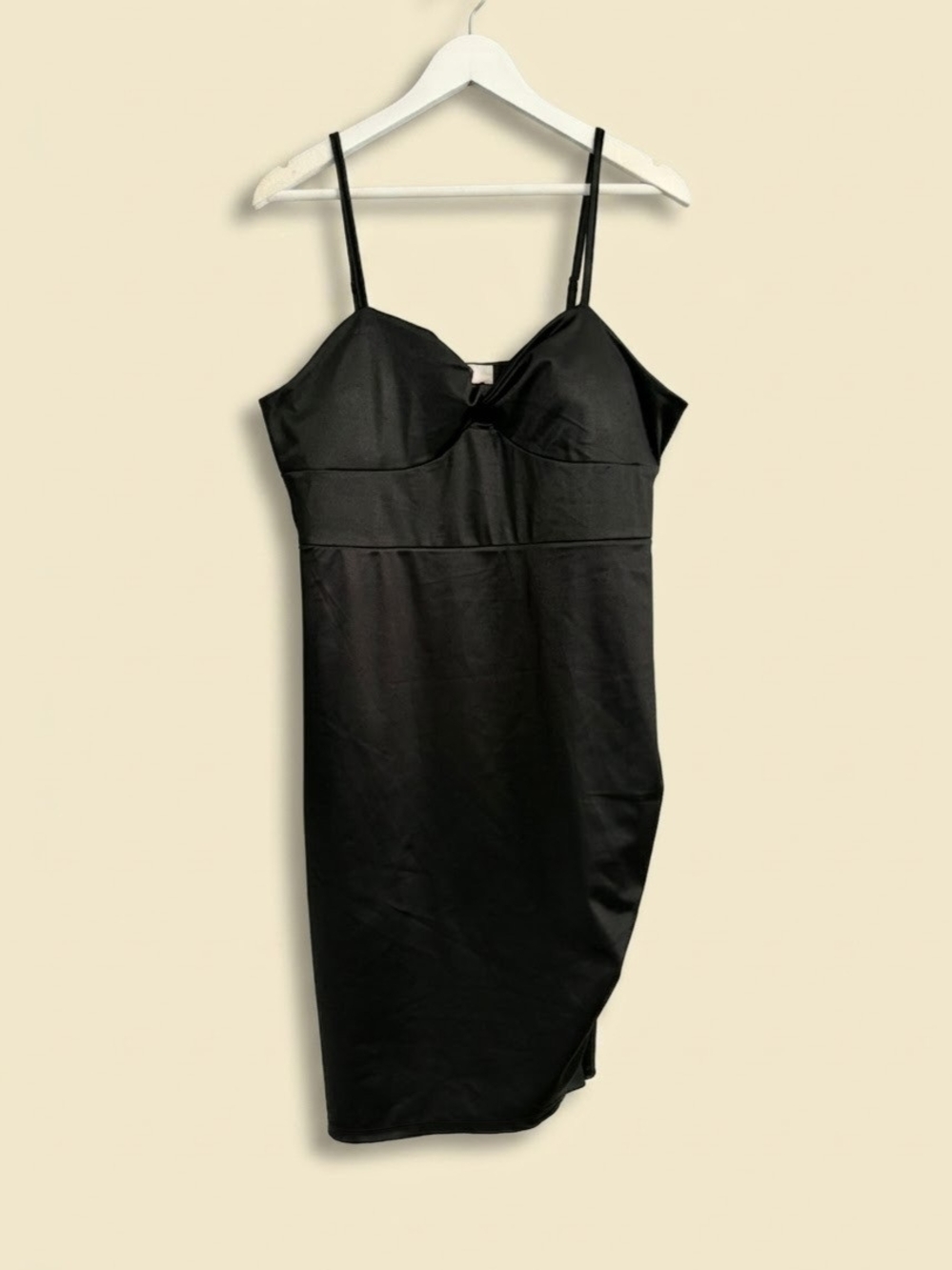 Madden NYC Black Side Ruched Sweetheart Mini Dress Size XXL NWT